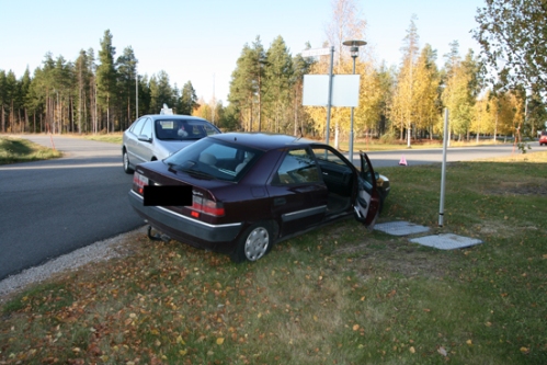 Trafikolycka vid högskolan i Piteå